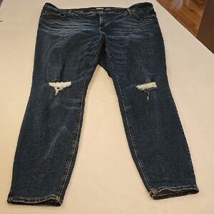 Old Navy Rockstar Super Skinny High Rise Women's Distressed Jeans Size 20